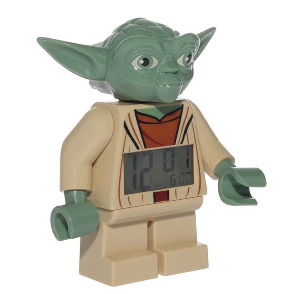 LEGO Star Wars Yoda Figure Alarm Clock For Kids Bedroom - Picture 1 of 3
